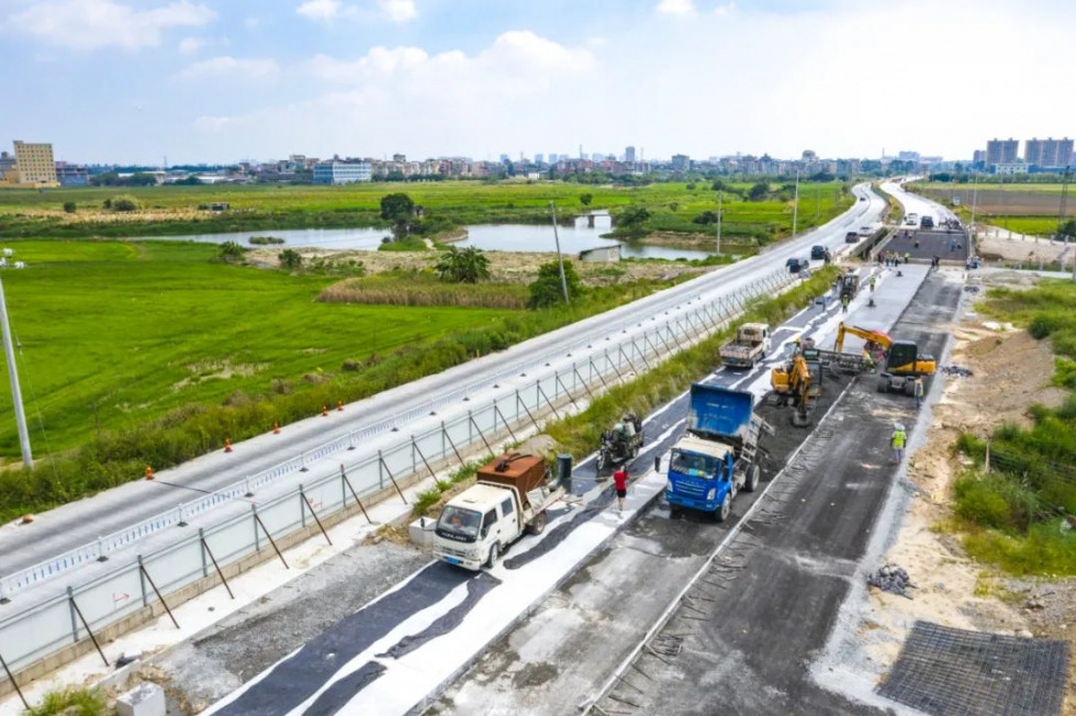长乐营滨路部分路段计划9月底实现通车